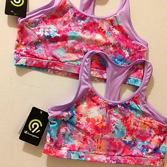 ☆Bundle Lot☆ 2 Champion Girls Moisture Wicking Sports Bra's☆ Size XL(14-16) - Picture 4 of 7